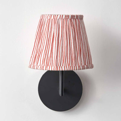 Jenson Cinnamon Stripe Mushroom Pleat Tapered Lampshade