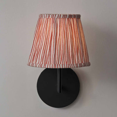 Jenson Cinnamon Stripe Mushroom Pleat Tapered Lampshade