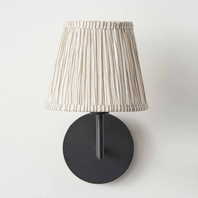 Jenson Natural Stripe Mushroom Pleat Tapered Lampshade