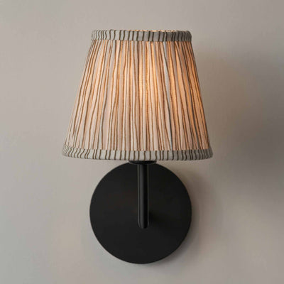Jenson Natural Stripe Mushroom Pleat Tapered Lampshade
