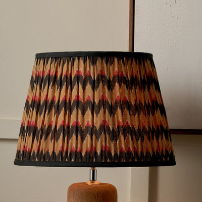 Elara Multi Chevron Design Mushroom Pleat Tapered Lampshade