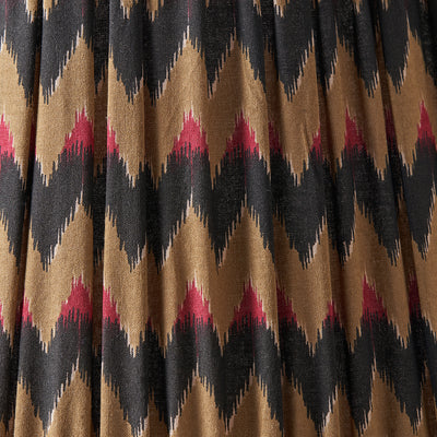 Elara Multi Chevron Design Mushroom Pleat Tapered Lampshade