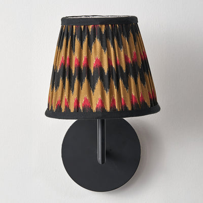 Elara Multi Chevron Design Mushroom Pleat Tapered Lampshade