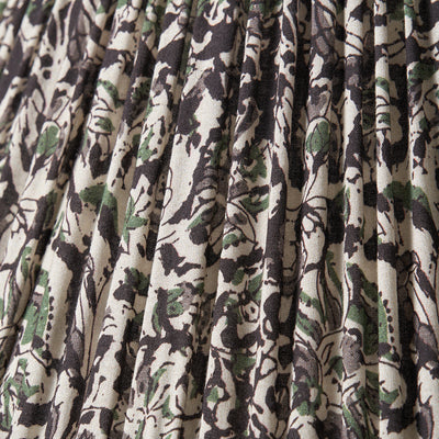 Gisella Green Floral Design Mushroom Pleat Empire Lampshade