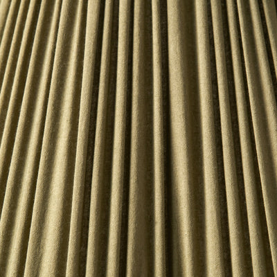 Maressa Olive Mushroom Pleat Scalloped Tapered Lampshade