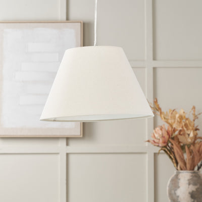 Emily Cream Linen Empire Cylinder Lampshade