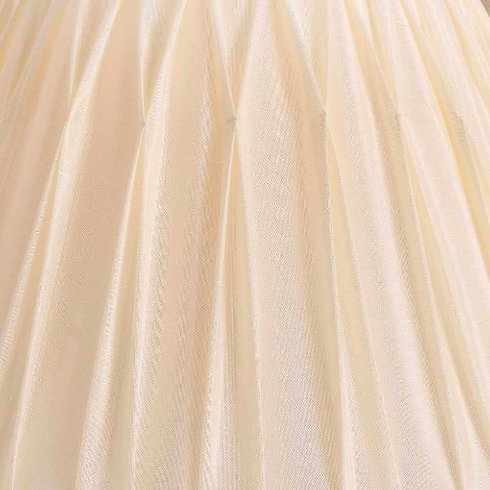 Vivian Cream Pinch Pleat Tapered Lampshade