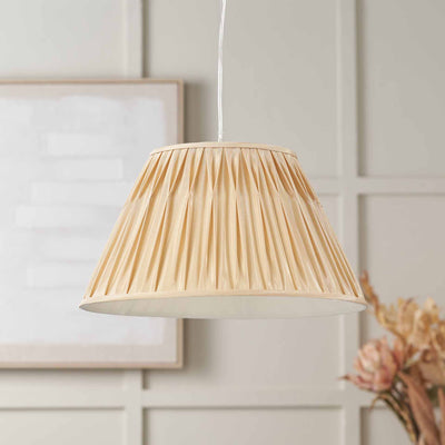 Vivian Gold Pinch Pleat Tapered Lampshade