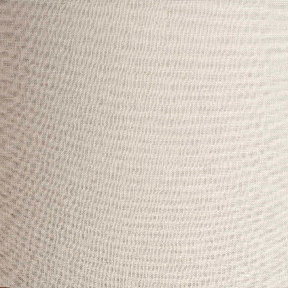 Basilan Cream Self Lined Linen Drum Shade