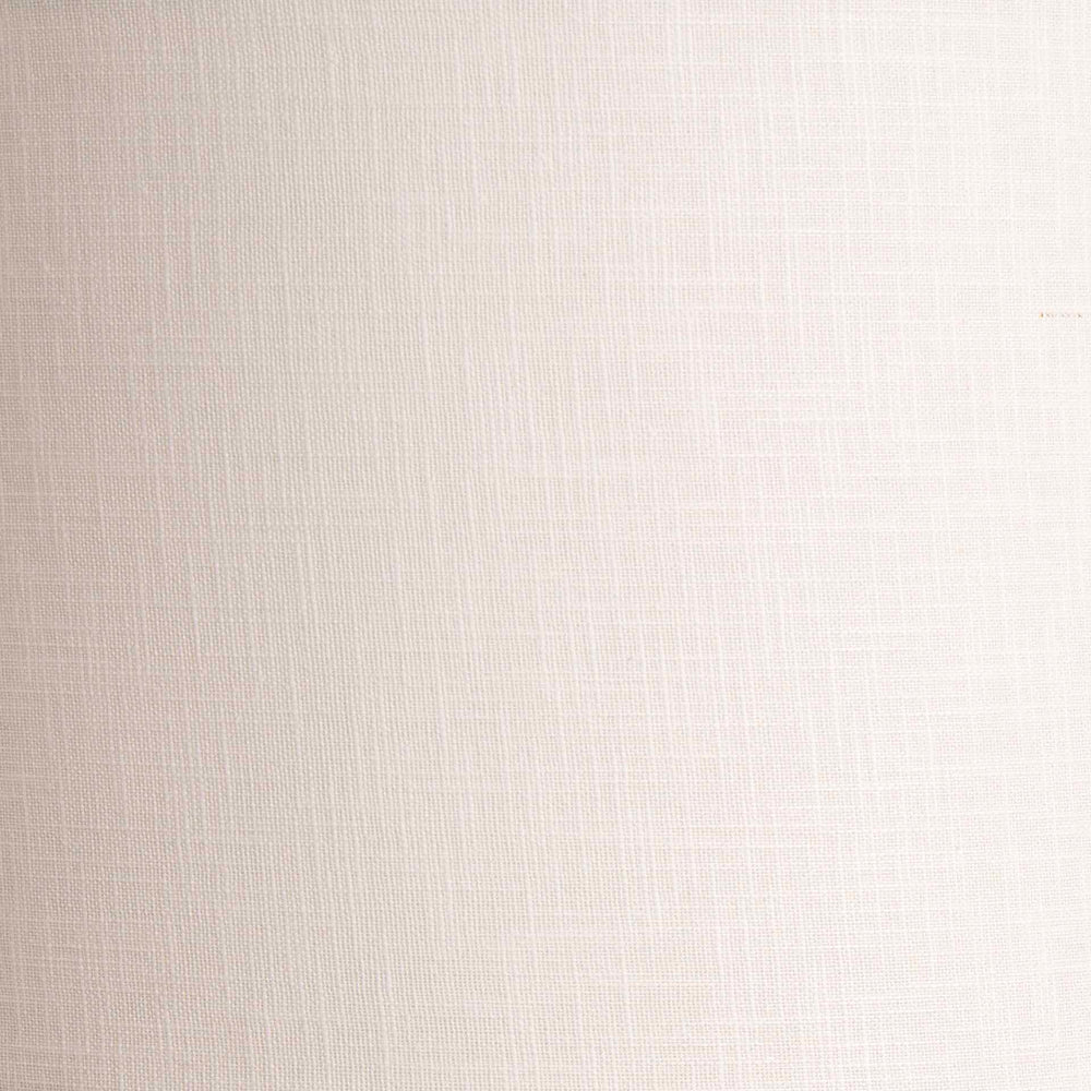 Basilan White Self Lined Linen Drum Shade