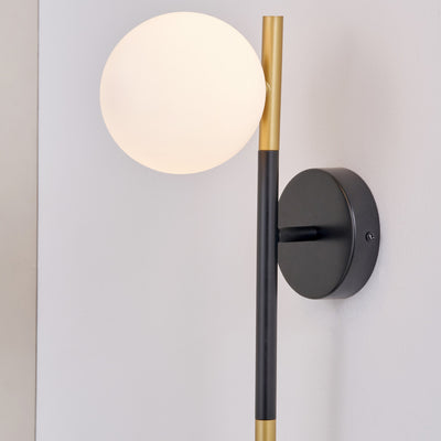 Cami White Orb Wall Light