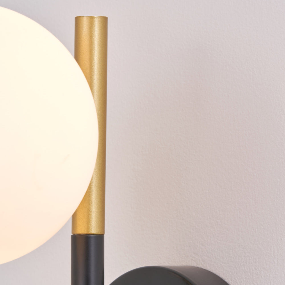 Cami White Orb Wall Light