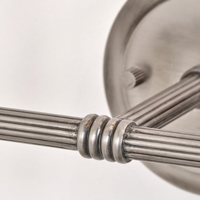 Marcello Antique Silver Metal Double Wall Light