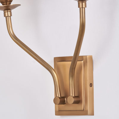 Valentina Antique Brass Metal Double Wall Light