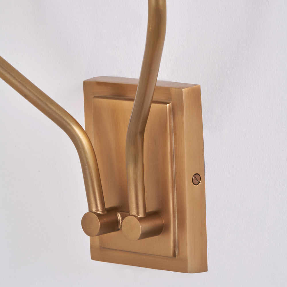 Valentina Antique Brass Metal Double Wall Light