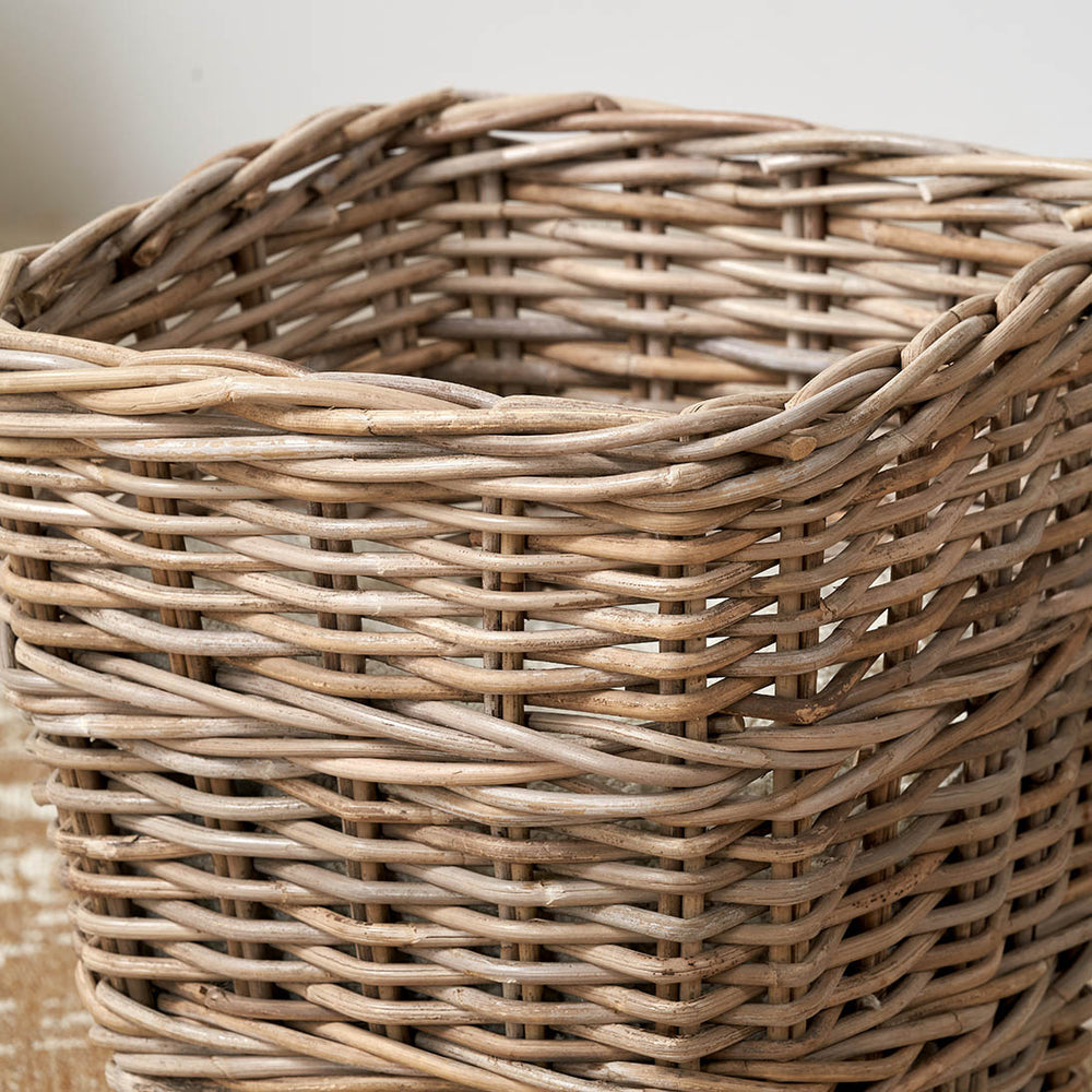 Papua Grey Kubu Square Waste Paper Bin