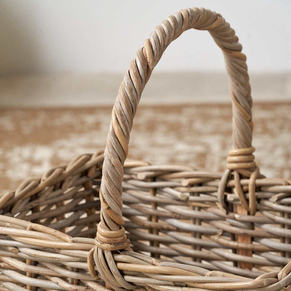 Rimba Grey Kubu Stair Basket Large