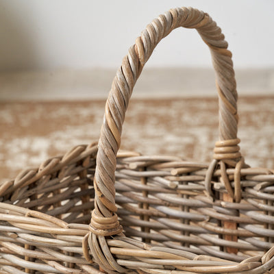 Rimba Grey Kubu Stair Basket Large