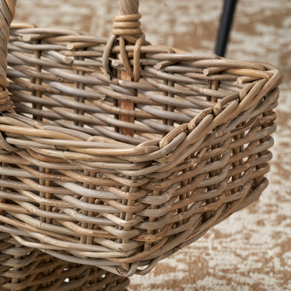 Rimba Grey Kubu Stair Basket Large