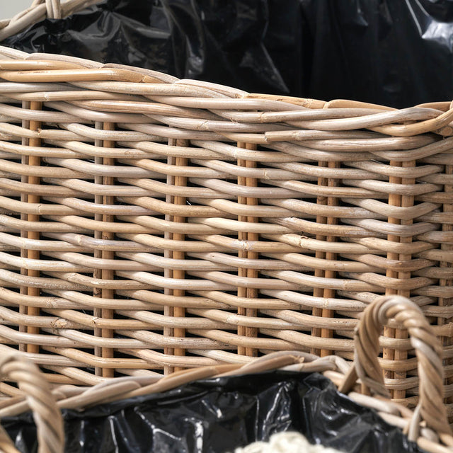 Likha Indoor Outdoor Grey Kubu Square Basket Planters S/3