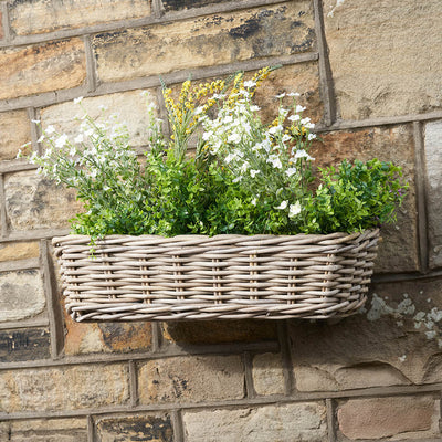 Dao Indoor Outdoor Grey Kubu Wall Hanging Trough Large