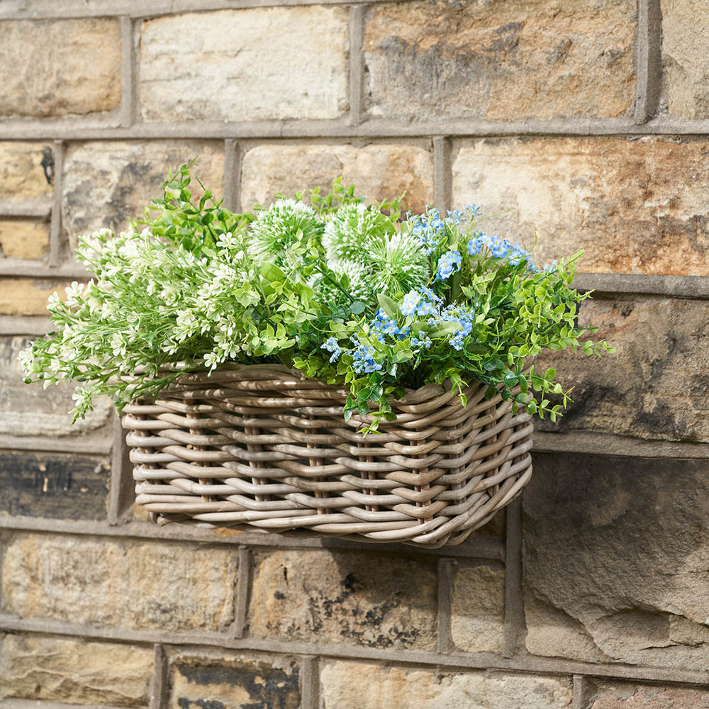 Dao Indoor Outdoor Grey Kubu Wall Hanging Trough