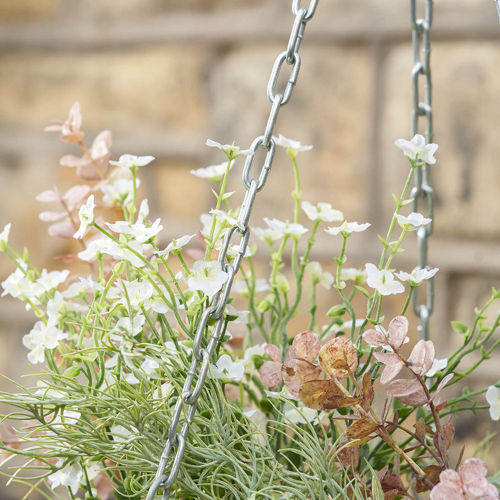Kamala Indoor Outdoor Grey Kubu Round Hanging Basket Large