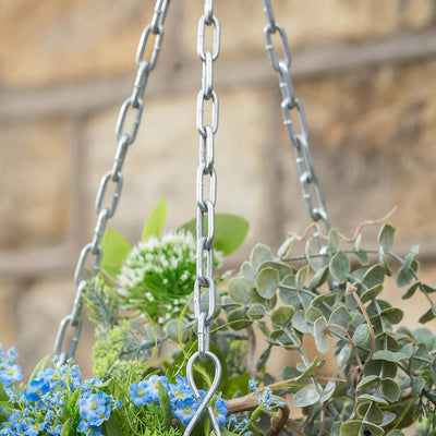 Kamala Indoor Outdoor Grey Kubu Round Hanging Basket