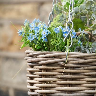 Kamala Indoor Outdoor Grey Kubu Round Hanging Basket