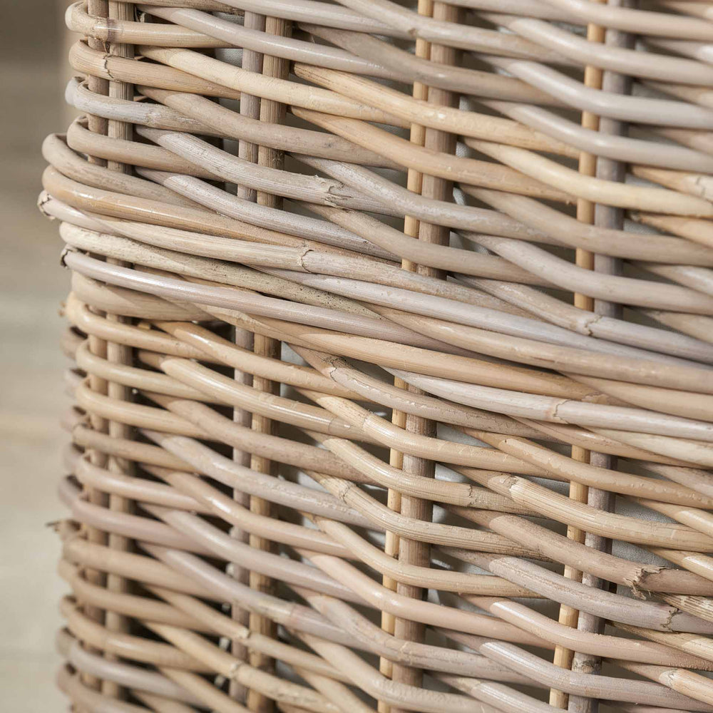 Kiki Grey Kubu Rectangular Linen Baskets S/2