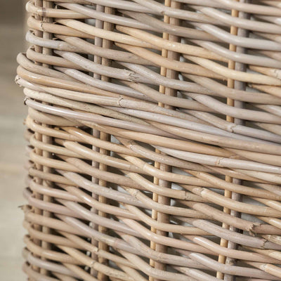 Kiki Grey Kubu Rectangular Linen Baskets S/2