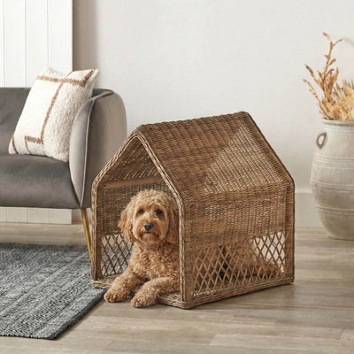Bodi Rattan House Dog Basket