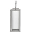 Riley Silver Ribbed Glass Small Lantern