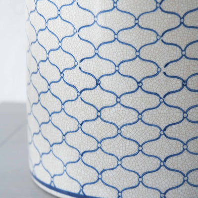 Emeri Grey & Blue Ceramic Lidded Ginger Jar