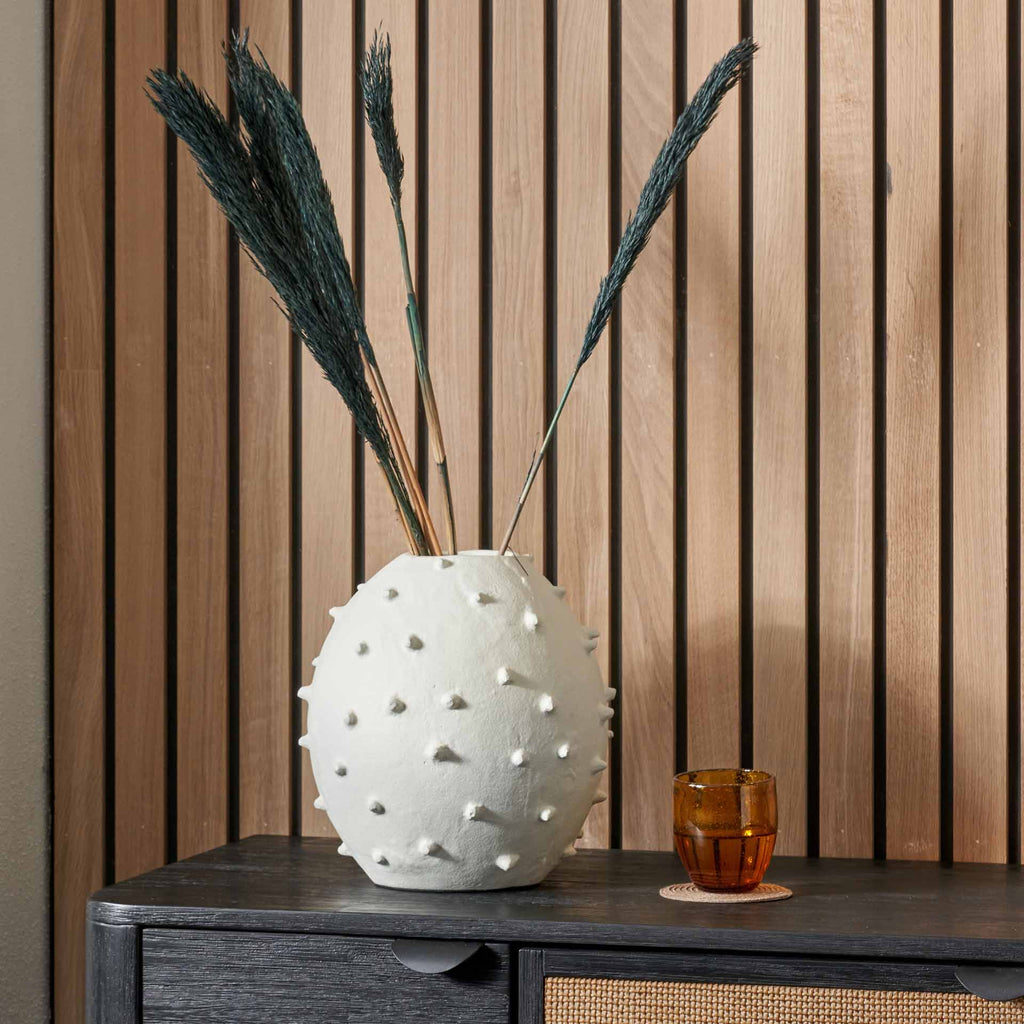Kanie White Bobbled Vase | Vases
