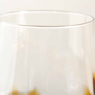 Cooper Pecan Brown Ombre Glass Vase Large