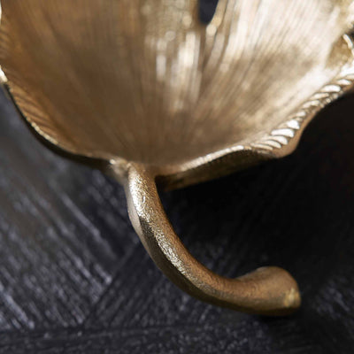 Amara Gold Gingko Leaf Trinket Bowl