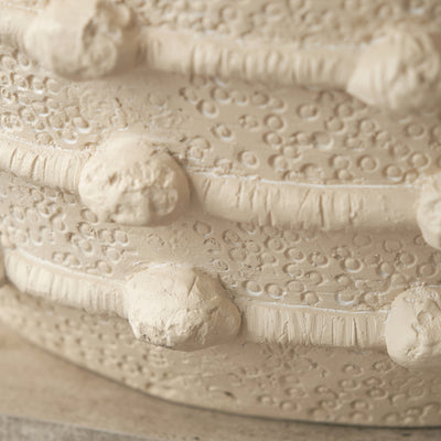 Harlie Cream Bobble Fibrestone Planter Large
