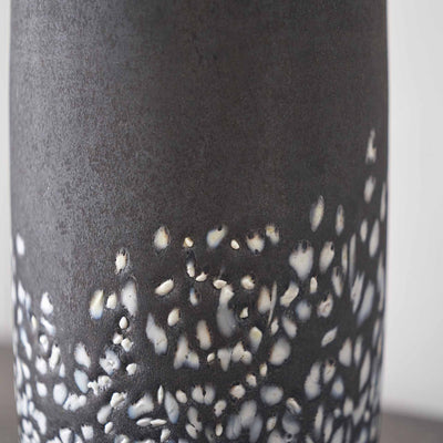 Ash Black and White Glass Vase