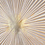 Rai White & Gold Sunburst Wall Art