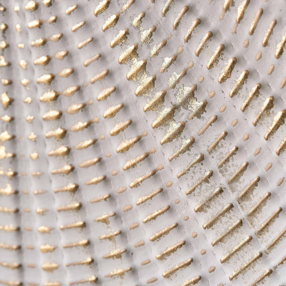 Alzir Light Grey & Gold Starburst Wall Art