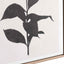 Elki Leaf Print Canvases with Natural Frames S/2