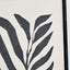 Allana Leaf Print Canvases with Black Frames S/2