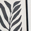 Allana Leaf Print Canvases with Black Frames S/2