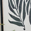 Allana Leaf Print Canvases with Black Frames S/2