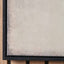 Axton Grey and White Abstract Canvas with Black Frame