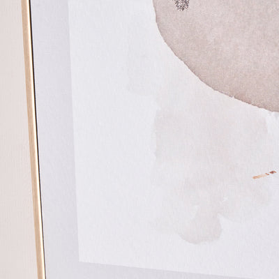 Jadé Natural Abstract Canvases with Natural Frames S/2
