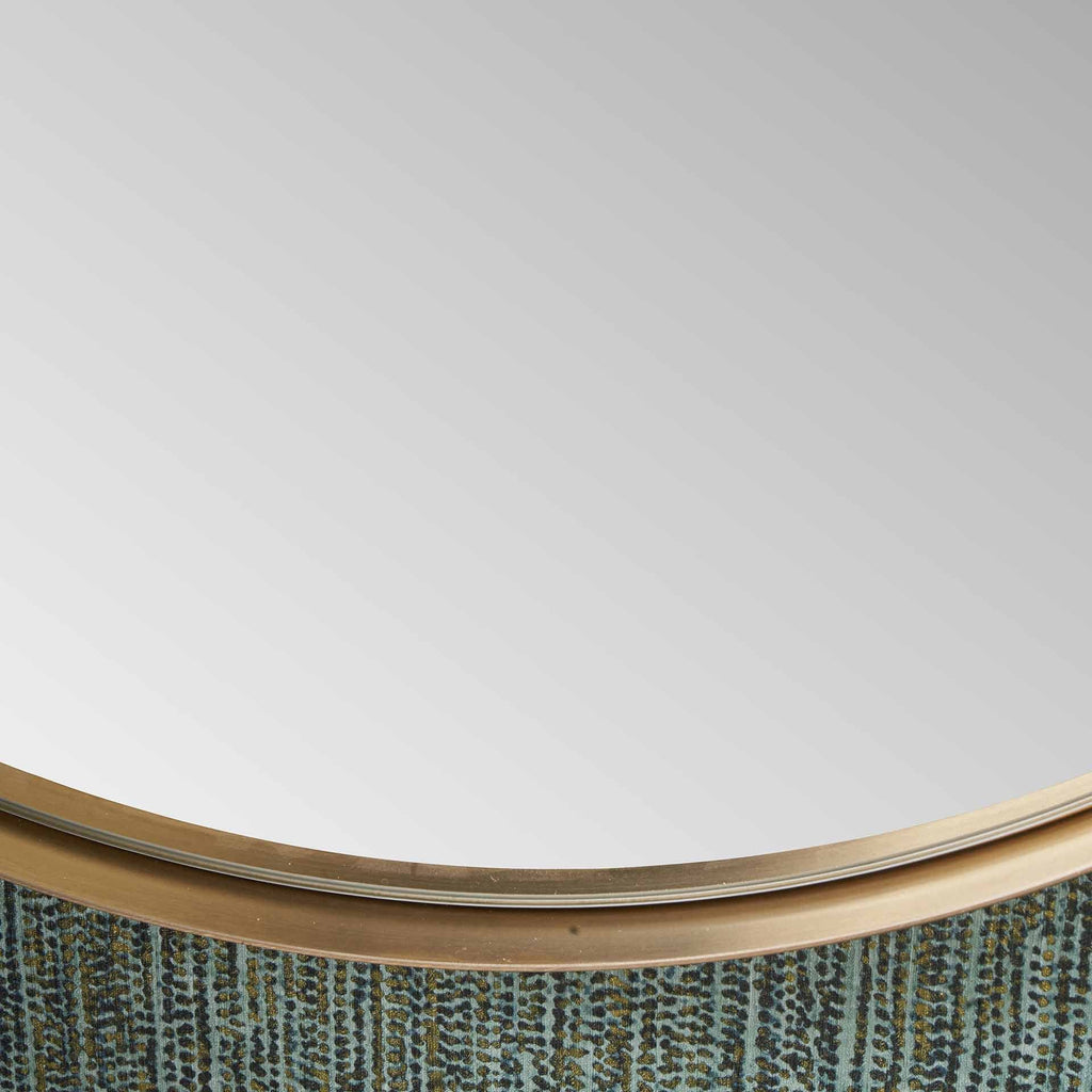 Gold Slim Frame Round Wall Mirror Medium | Home Accents