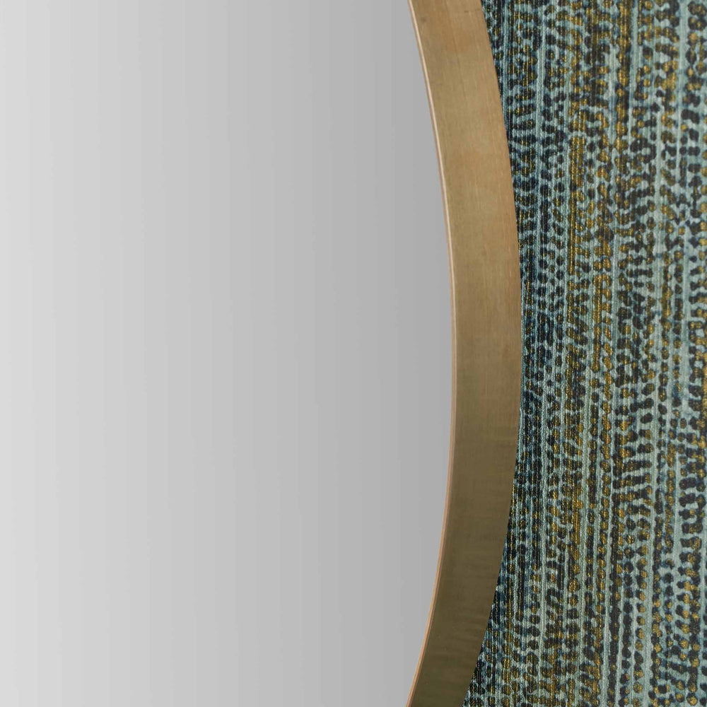 Koa Gold Slim Frame Round Wall Mirror Medium