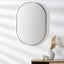Calista Brushed Silver Oval Wall Mirror